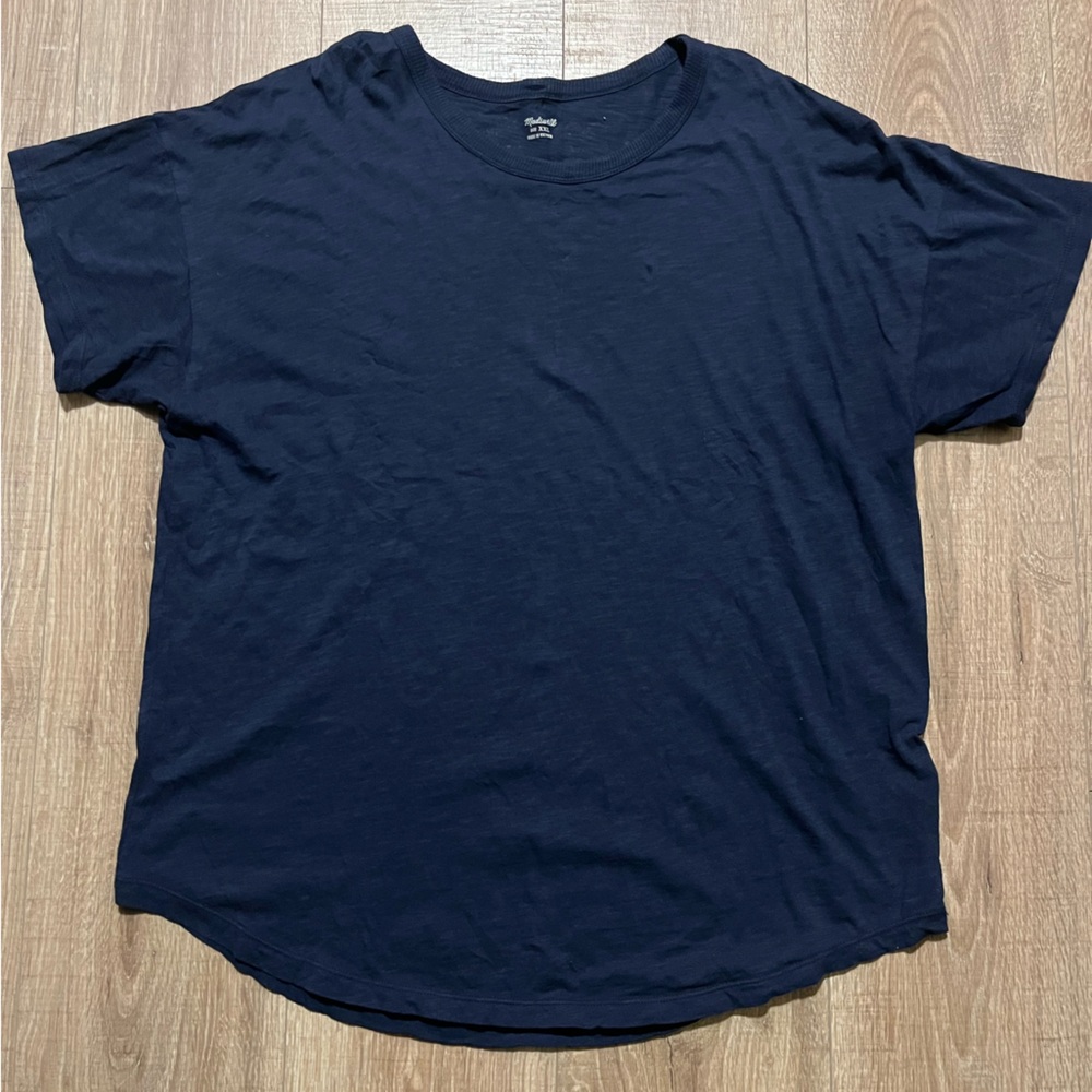 Women’s Madewell Deep Blue Short Sleeve Tee Size XXL